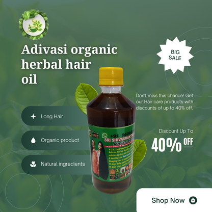 Adivasi organic herbal  hair oil